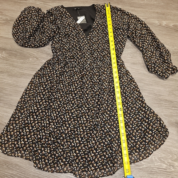 Madewell V-Neck Long Sleeve Smocked Minidress - Picture 6 of 7